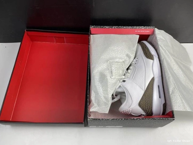 1st Kicks Shoes Mocha Air 3 Jordan Retro (2018) 136064-122 0813